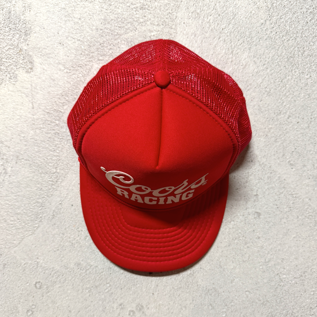 Vintage Coors Racing Red Trucker Hat