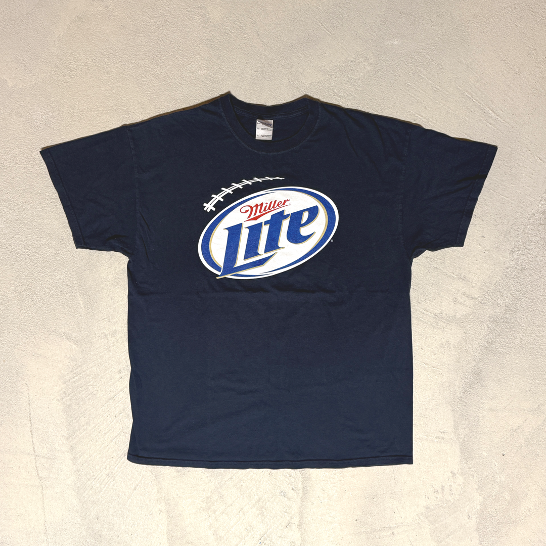 Vintage Y2K Miller Lite Beer Football T-shirt