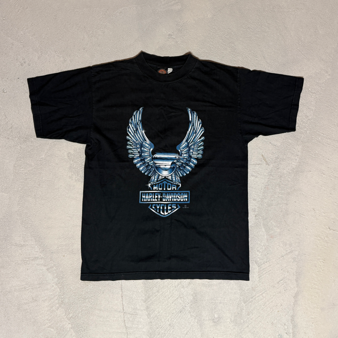 Vintage 90s Harley Davidson Chrome Eagle T-shirt