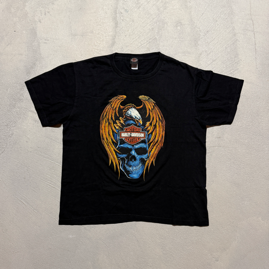 Vintage 90s Harley Davidson Eagle Skull T-shirt