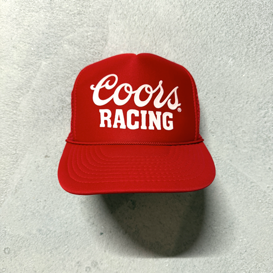 Vintage Coors Racing Red Trucker Hat