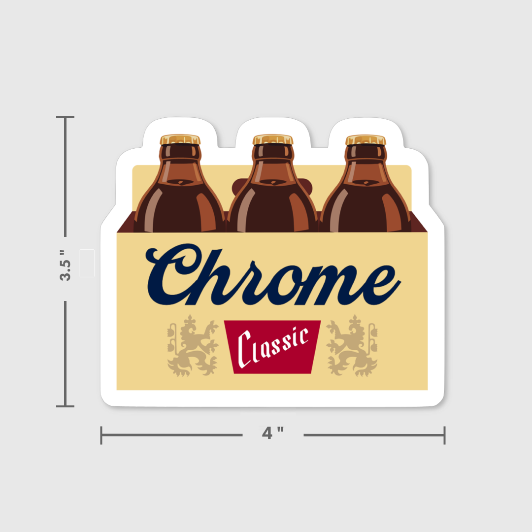 Chrome & Classic Banquet 6er Sticker